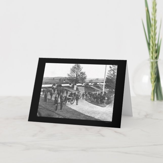 Carte Dirigeants et hommes dans le fort Stevens, dc 1865 (Devant)