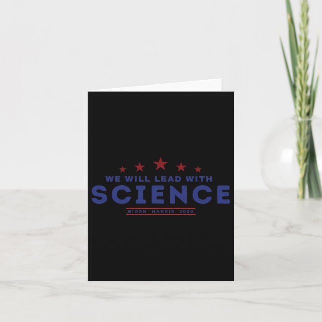 Carte Diriger avec la science Joe Biden Kamala Harris 20 (Devant)