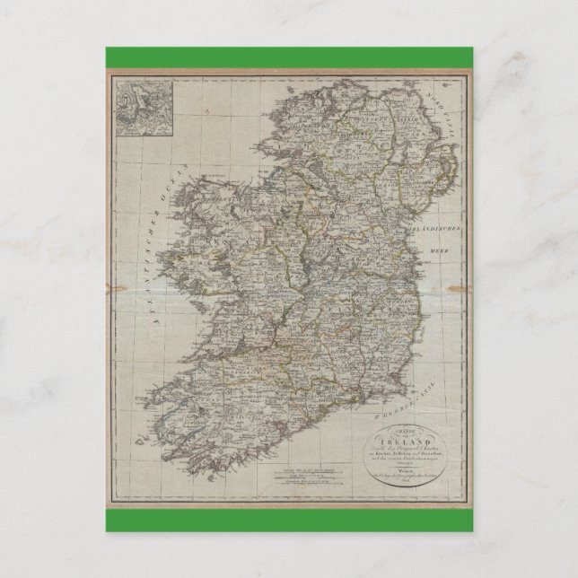 Carte d'Irlande 1804 (Devant)