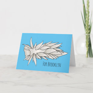 Carte Dirona albolineata nudibranche dessin animé