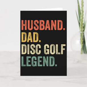 Carte Disc Golf Drôle de Papa Légende Fête des Pères