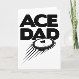 Carte Disc Golf Papa - Drôle de Fête des Pères 