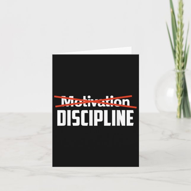 Carte Discipline Plutôt que Motivation Sigma Mentalité d (Devant)