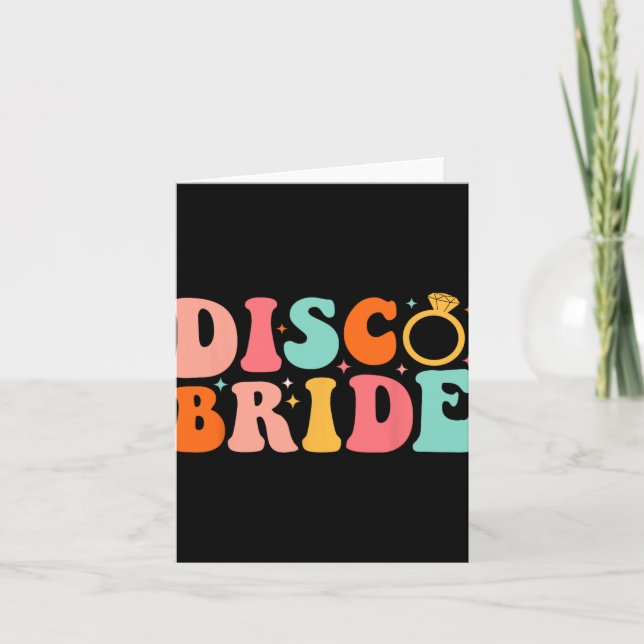 Carte Disco Bride Future Mme Super Retro Bachelorette P (Devant)