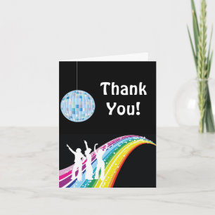 Carte Disco Dance Thank You Note