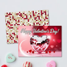 Carte Disco Heart Valentine