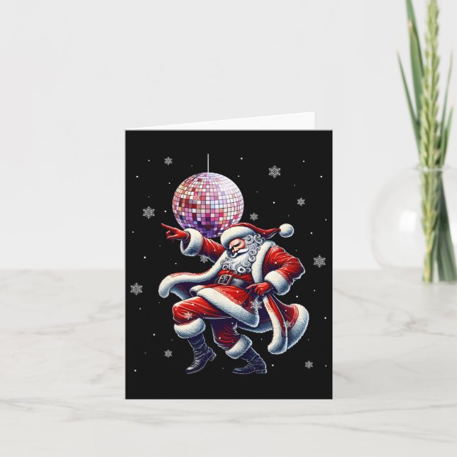Carte Disco Père Noël Christmas Nightclub Dancing Père N (Devant)