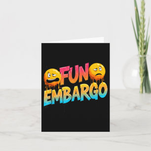 Carte Discours de plaisanterie d'embargo amusant cool po