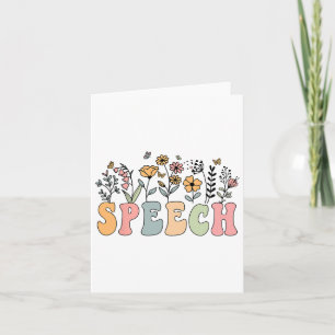 Carte Discours fleur sauvage Discours Floral Voix Thérap