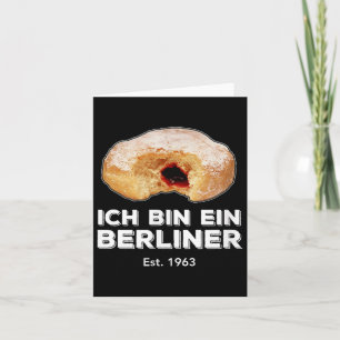 Carte Discours Ich Bin Ein Berliner Gélatine Donut Mur F