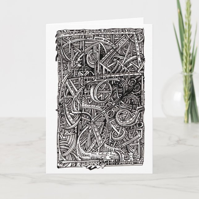 Carte Disjonction, dessin à encre (Devant)