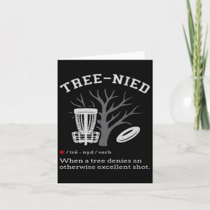 Carte Disk Golf - Funny Stupid Tree nied Iii