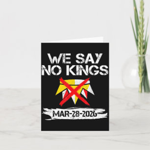 Carte Disons que les rois marchent le 28 mars 2026 jour