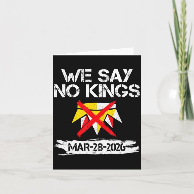 Carte Disons que les rois marchent le 28 mars 2026 jour  (Devant)