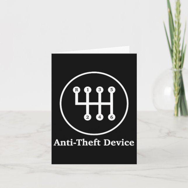 Carte Dispositif Antivol Déplacement - Pour les Amateurs (Devant)