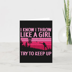 Carte Disque cool Conception Golf Pour Femmes Filles Dis
