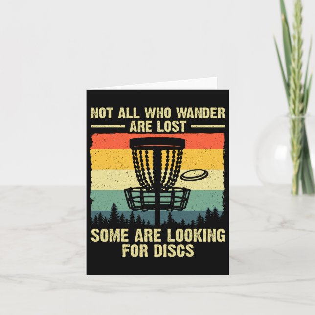 Carte Disque Golf Cadeau Disque Golfer Stuff Et Accessoi (Devant)