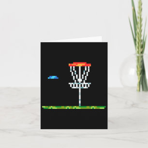 Carte Disque Golf Men Disque Golf 8 bits Panier