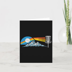Carte Disque Golf Montagnes Perdues Et Sun 80s Vintage