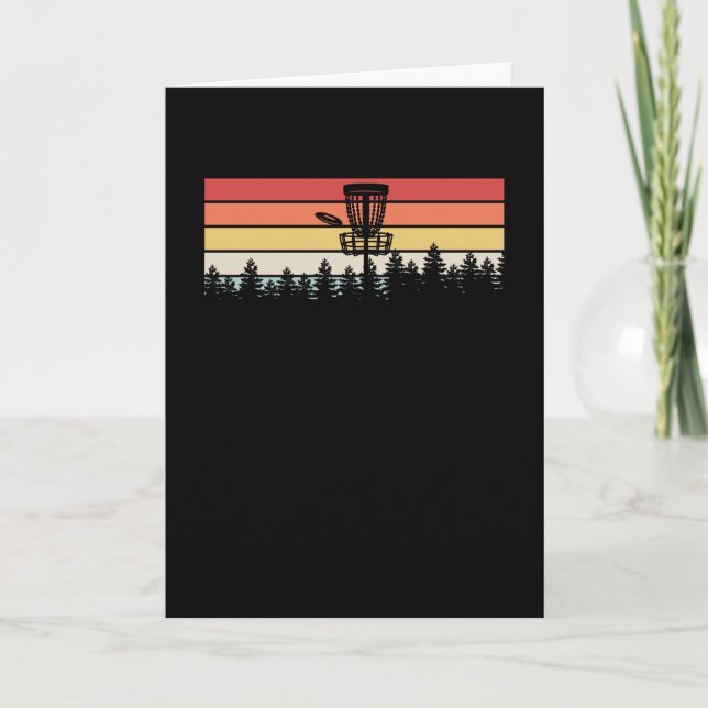 Carte Disque Golf Rétro (Devant)