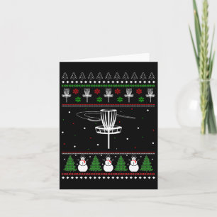 Carte Disque Golf Vilain Sweat de Noël Dons de pyjama po