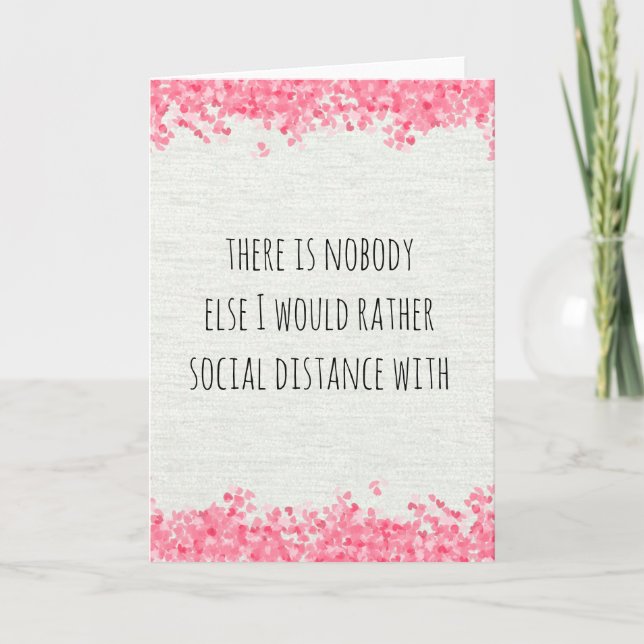 Carte Distance Sociale Tu Me Manques (Devant)