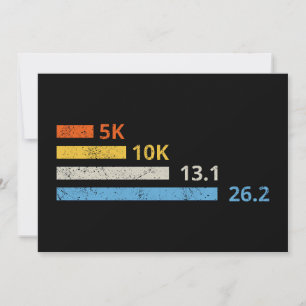 Carte Distances de course I - 5K 10K 13,1 26,2 Marathoni