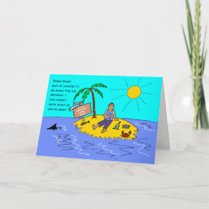 Carte Distances sociales Homme Drôle Caricature Annivers