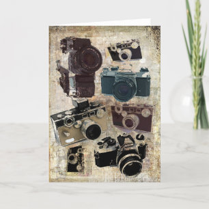 Carte distressed photographer photography retro Camera