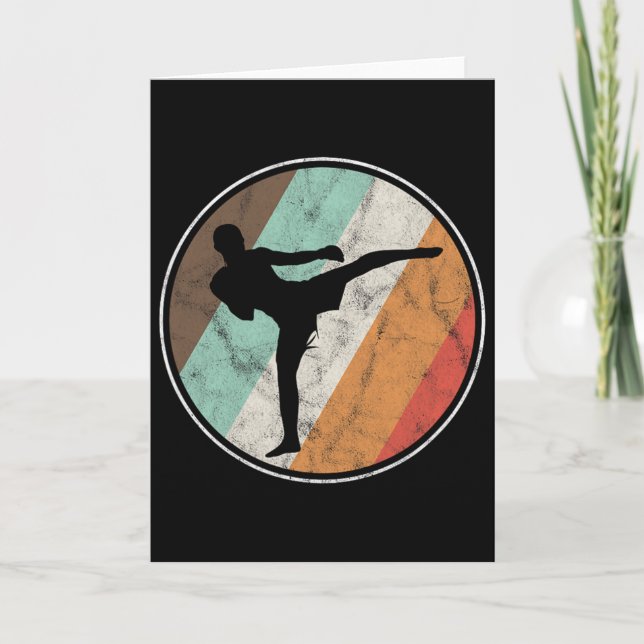 Carte Distressed Vintage Kickboxing Muay Thai  (Devant)