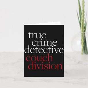 Carte Ditective de Véritables Crimes Canapé Di Fun Fan d