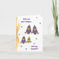 Dites Aaah - Dufus Birds Get Well Card