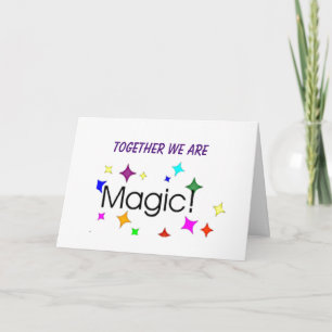 CARTE DITES HEUREUX ANNIVERSAIRE AVEC LA MAGIE DE L'AMOU