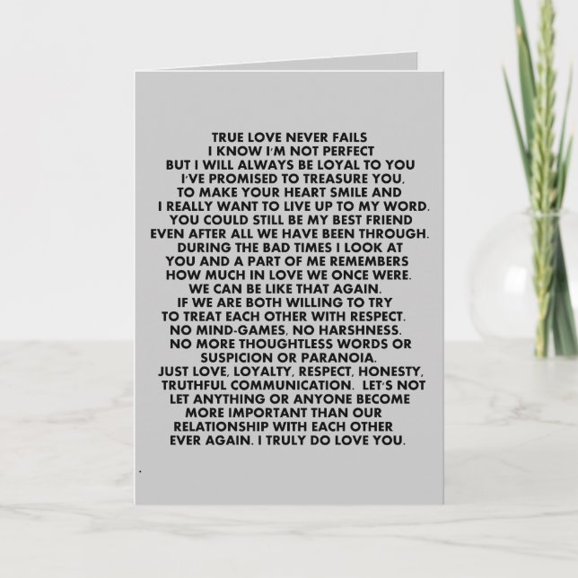 CARTE DITES-LE COMME IL EST LOVE CITE LES RELATIONS ESSA (Devant)