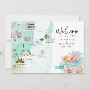 Carte d'itinéraire de week-end de mariage à Miami 