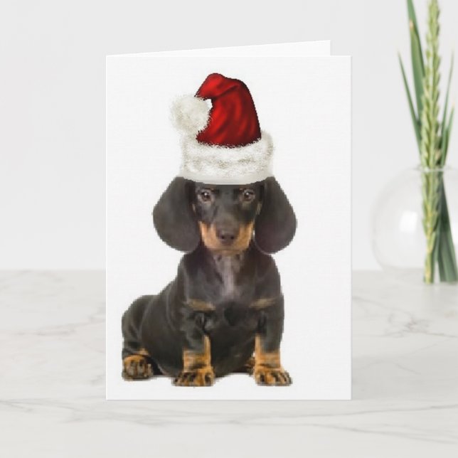 Carte Ditzy Dogs~Carte pour notes original~Dachshund (Devant)
