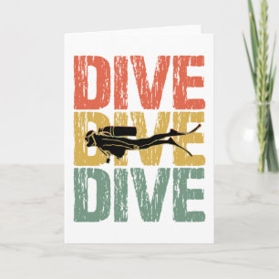 Carte Dive Dive Dive - Plongée sous-marine plongée