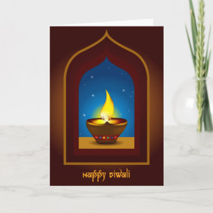 Carte Diwali heureux
