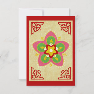 Carte diwali salutations rangoli
