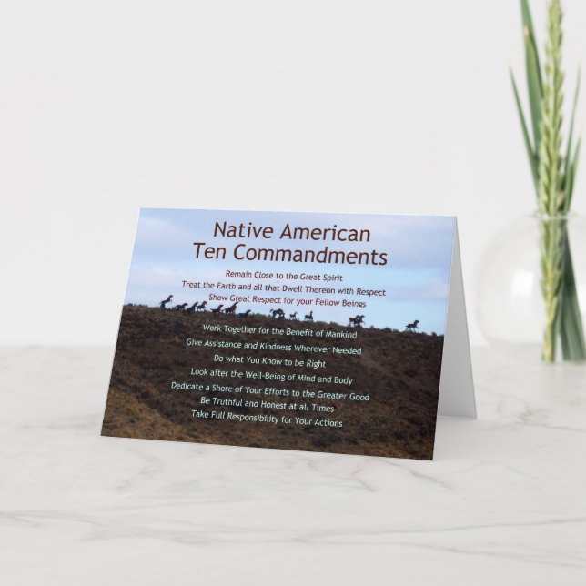 Carte Dix commandements (Devant)