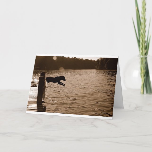 Carte Dixie sautant du dock (Devant)