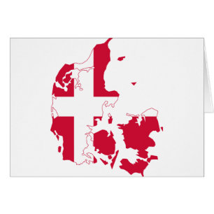 Carte DK de drapeau du Danemark