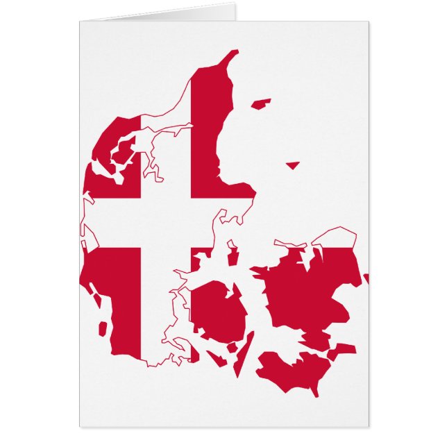 Carte DK de drapeau du Danemark (Devant)