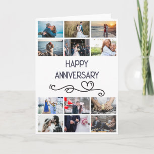Carte do-it-yourself 12 photo anniversaire mariage coeur