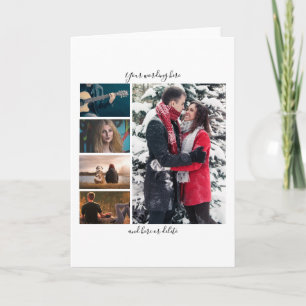 Carte do-it-yourself 5 anniversaire photo mariage vertic