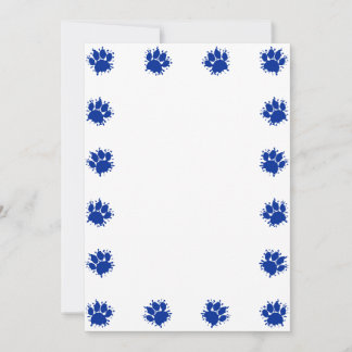 Carte do-it-yourself Empreintes de pattes de chien