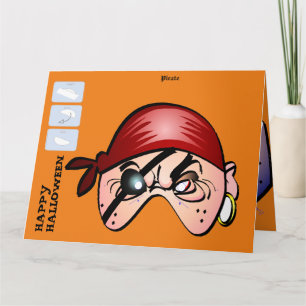 Carte do-it-yourself Masque Papier Monster Hallowe