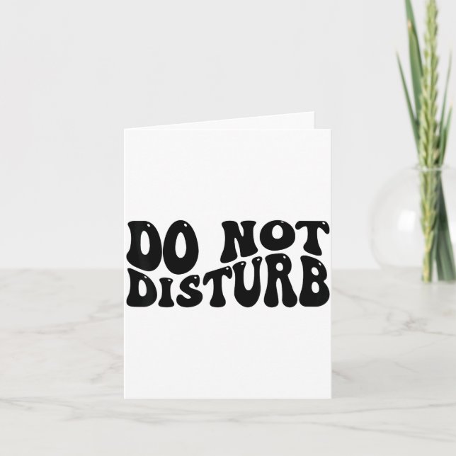 Carte Do Not Disturb  (Devant)