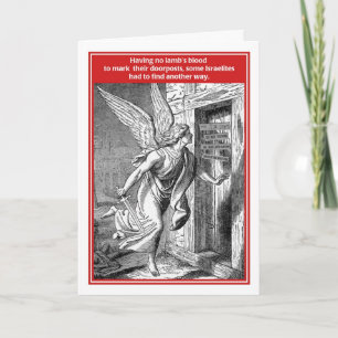 Carte Do Not Disturb Angel of Death Funny Passover Card