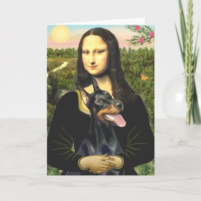 Carte Doberman 1 - Mona Lisa (Devant)